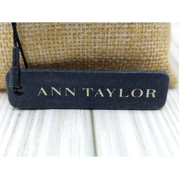 NWT Ann Taylor Statement Bracelet Gun Metal Multi Strand Crystal Accents Toggle - Picture 6 of 12